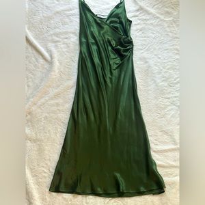 Zara green maxi dress size M
